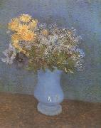 Vincent Van Gogh Vase wtih Lilacs,Daisies and Anemones (nn04) oil painting reproduction